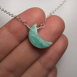 ♧ AMAZONITE & 925SS NECKLACE ♧